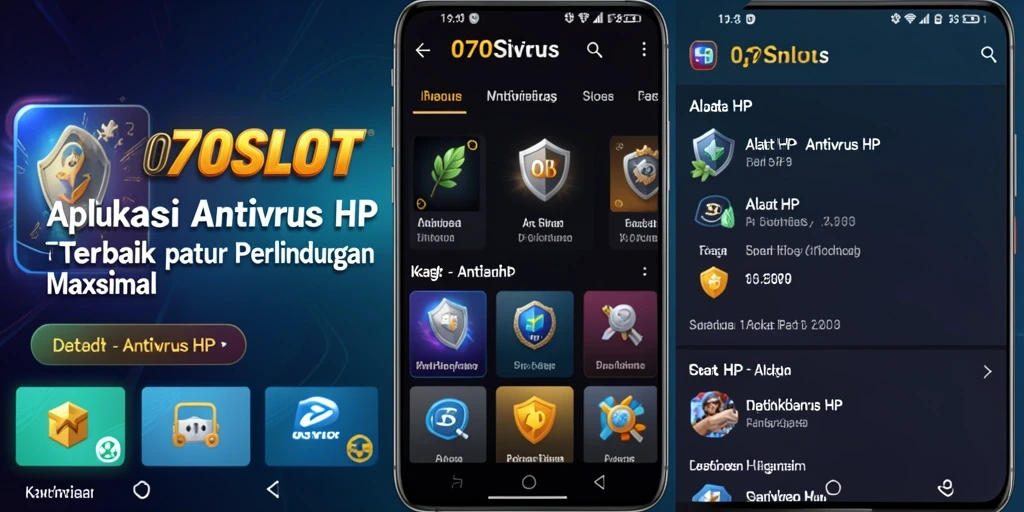 Tampilan utama 070SLOT dengan fitur keamanan antivirus yang lengkap.