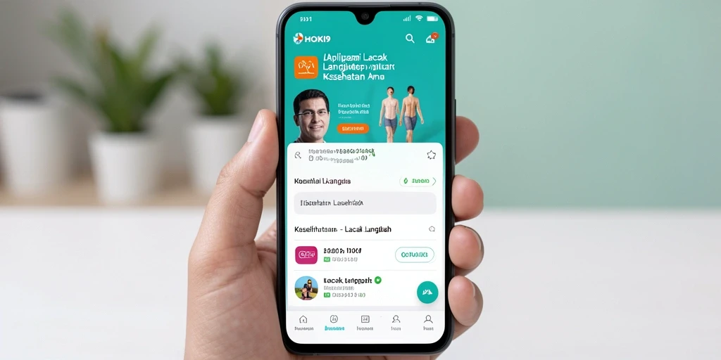 Antarmuka aplikasi HOKI9 menampilkan fitur Lacak Langkah yang informatif.