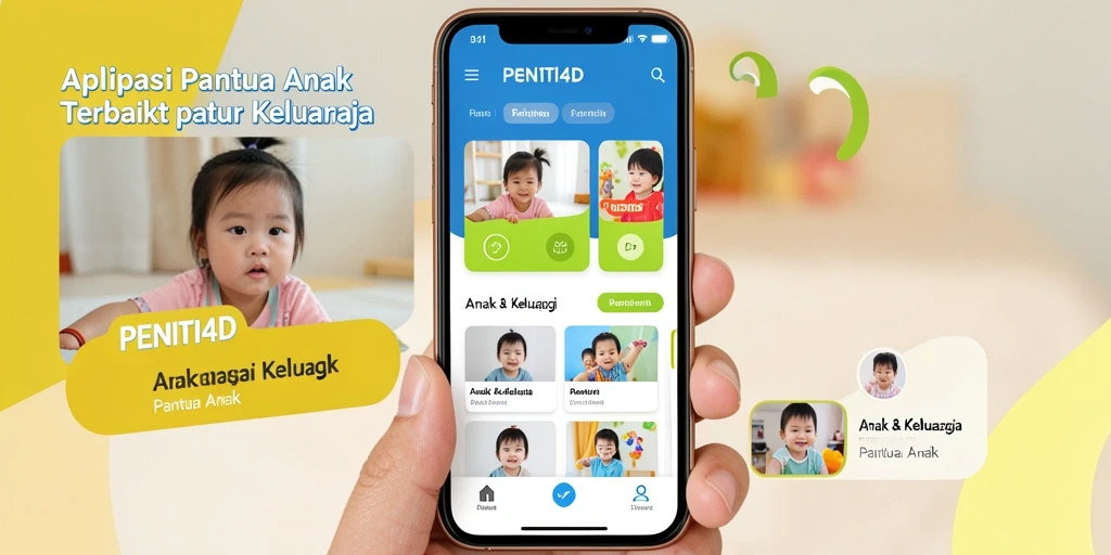 Antarmuka modern PENITI4D untuk memantau anak dengan mudah.