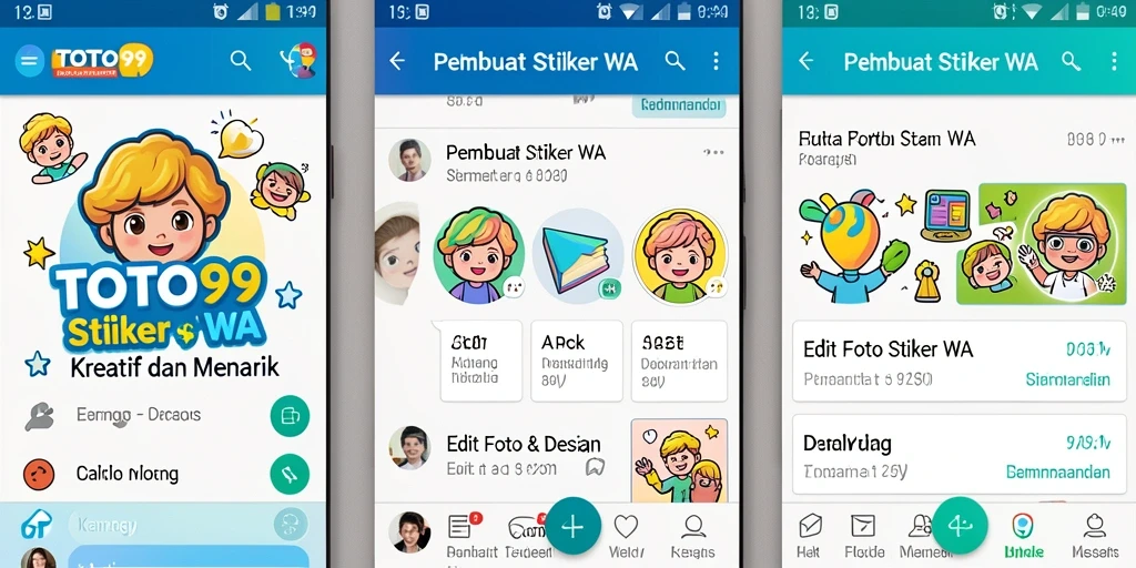 Tampilan antarmuka TOTO99 yang sederhana dan intuitif untuk membuat stiker WA.