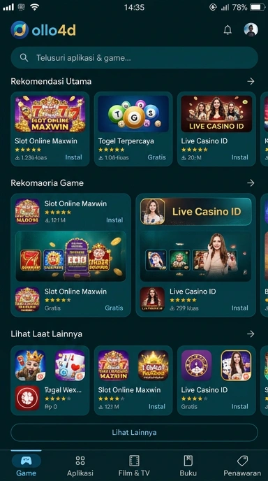 ollo4d - Halaman Indeks Aplikasi Populer dan Kanal Uji