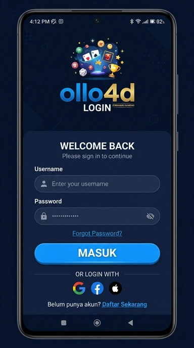 Masuk Akun ollo4d Untuk Pengguna Android